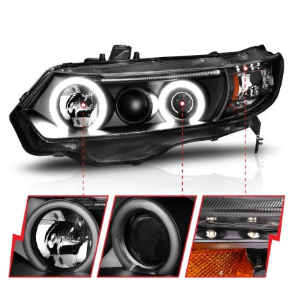 Projector Headlights w/Halo - 06-11 Honda Civic