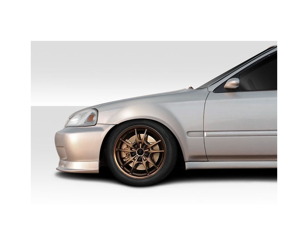 Duraflex K-Spec Fenders (2-Piece) - 99-00 Honda Civic