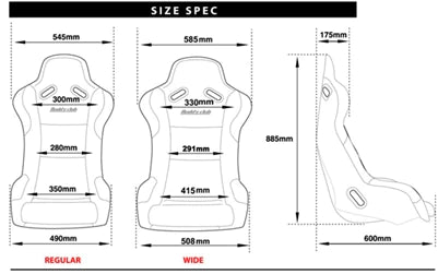 Buddy Club P1 FRP Limited V2 Bucket Seat