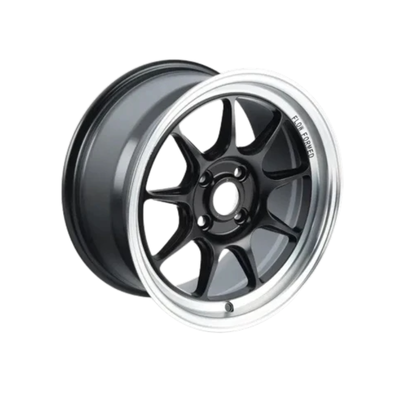 Konig Countergram Wheels in Matte Black with a Matte Machined Lip (4x100 Bolt Lug Pattern)