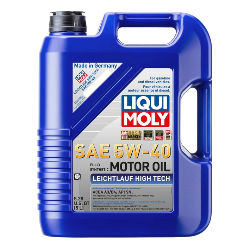 Top class fully synthetic, all-season SAE 5W-40motor oil for superior performance and long engine life. For gasoline and diesel vehicles without particulate filters