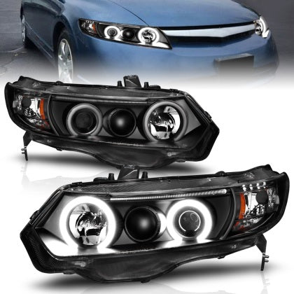 Projector Headlights w/Halo - 06-11 Honda Civic