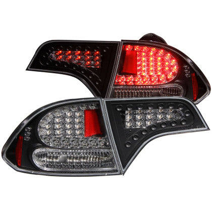 LED Taillights Black/Red - 06-11 Honda Civic (Sedan)