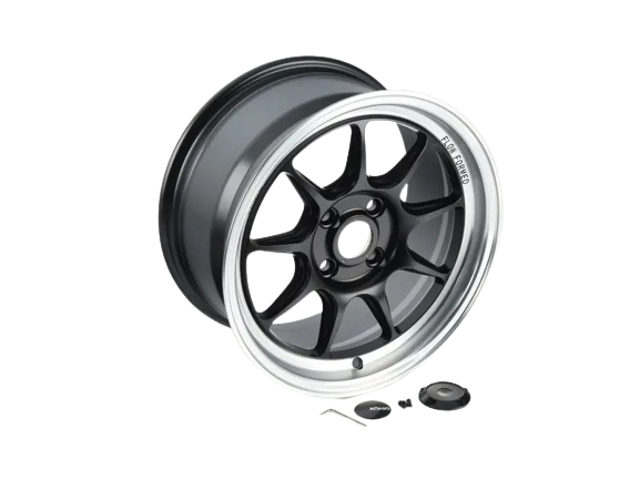 Konig Countergram 4x100 Wheels - Matte Black w/ Machined Lip